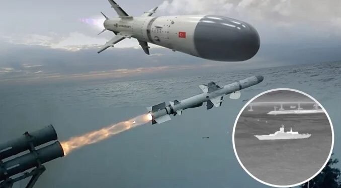 Παρουσιάστηκε υποβρύχια εκτοξευόμενη έκδοση του τουρκικού πυραύλου ATMACA για χρήση σε υποβρύχια TCG PiriReis (S-330)