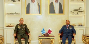 Επίσημη Επίσκεψη του Αρχηγού ΓΕΕΘΑ κ. Χούπη στο Κατάρ κατόπιν πρόσκλησης του ομολόγου του Salem bin Hamad Al Aqeel Al Nabit