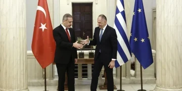 Συνάντηση Γεραπετρίτη και Χακάν Φιντάν – Ειλικρινής προσέγγιση και στόχοι για ειρήνη και σταθερότητα στα ελληνοτουρκικά