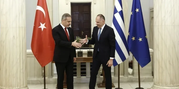 Συνάντηση Γεραπετρίτη και Χακάν Φιντάν – Ειλικρινής προσέγγιση και στόχοι για ειρήνη και σταθερότητα στα ελληνοτουρκικά