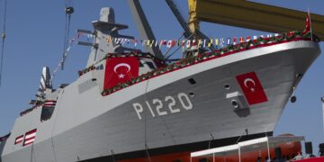 Το υπεράκτιο περιπολικό πλοίο Akhisar P-1220 του Τουρκικού Ναυτικού θα πραγματοποιήσει θαλάσσιες δοκιμές