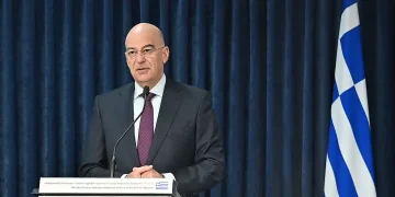 Νίκος Δένδιας από το Φόρουμ DIU: «Αντιμετωπίζουμε απειλή από τους γείτονές μας, την Τουρκία.. Δεν πρέπει να αποδεχθούμε αλλαγές μέσω βίας ως μέσο αλλαγής του κόσμου»