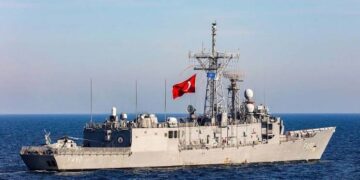 Τουρκική Φρεγάτα G-Class TCG Göksu συμμετέχει σε κοινές ασκήσεις με την Γαλλική Φρεγάτα Aquitaine-Class και την ελληνική κλάσης ΕΛΛΗ, HS Limnos