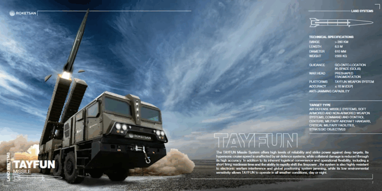 Τουρκικός Tayfun Block IV: Νέα βαλλιστική απειλή τύπου MRBM