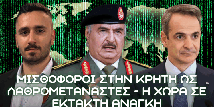 Μισθοφόροι στην Κρήτη ως λαθρομετανάστες από Λιβύη – Χώρα σε Έκτακτη Ανάγκη – Η ΕΕ πουθένα – Εύρεση λύσεων